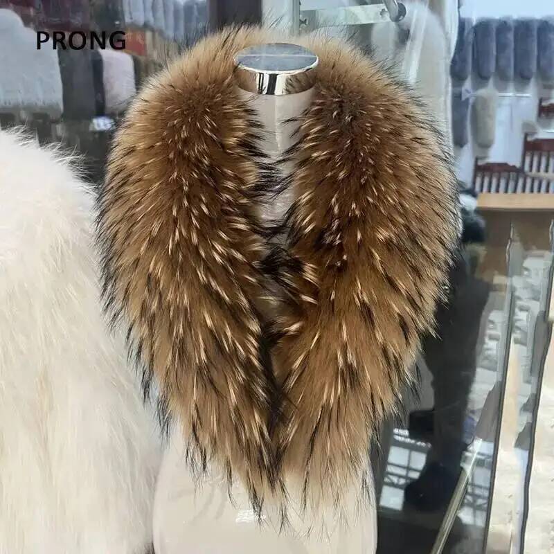 Natural Raccoon Fur Collar Rea - đánh giá và giá Winter Clothing Clearance