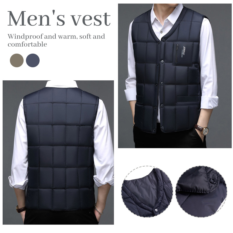 Áo Khoác Ấm Ngủ Cổ Chữ V Viền  - đánh giá và giá Down Vest Ultralight
