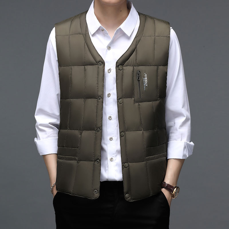 Áo Khoác Ấm Ngủ Cổ Chữ V Viền  - đánh giá và giá Down Vest Ultralight