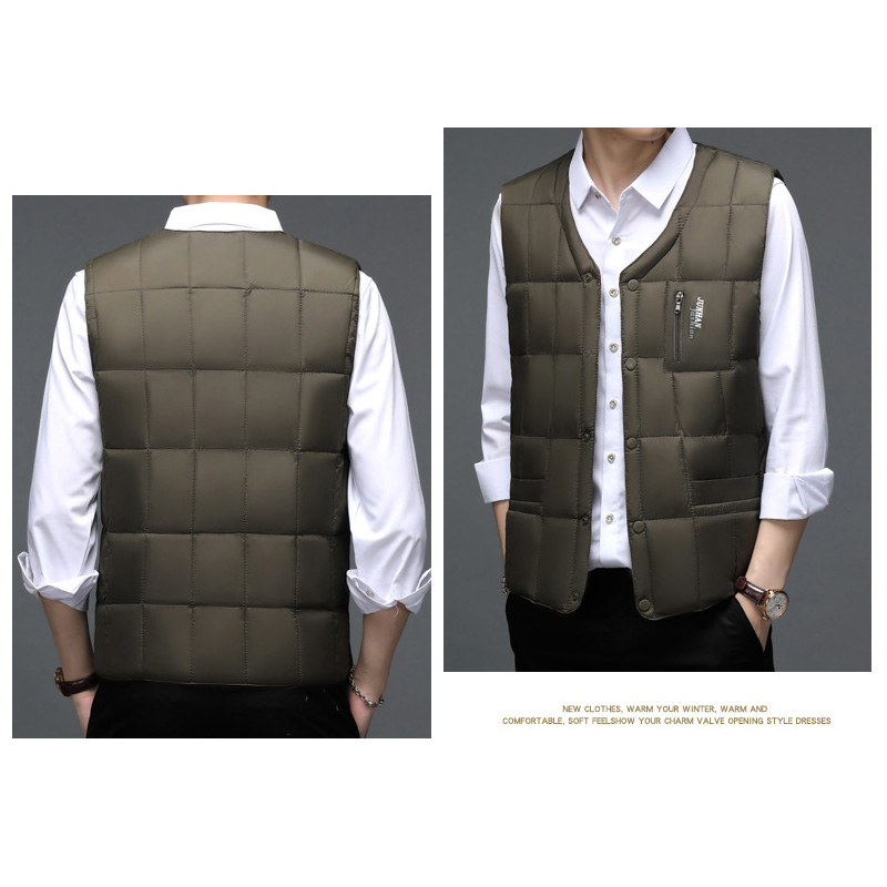 Áo Khoác Ấm Ngủ Cổ Chữ V Viền  - đánh giá và giá Down Vest Ultralight