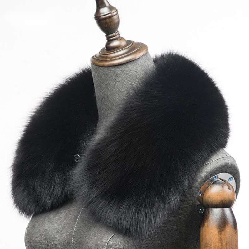 Winter Natural Fox Fur Scarf S - đánh giá và giá Winter Clothing Clearance