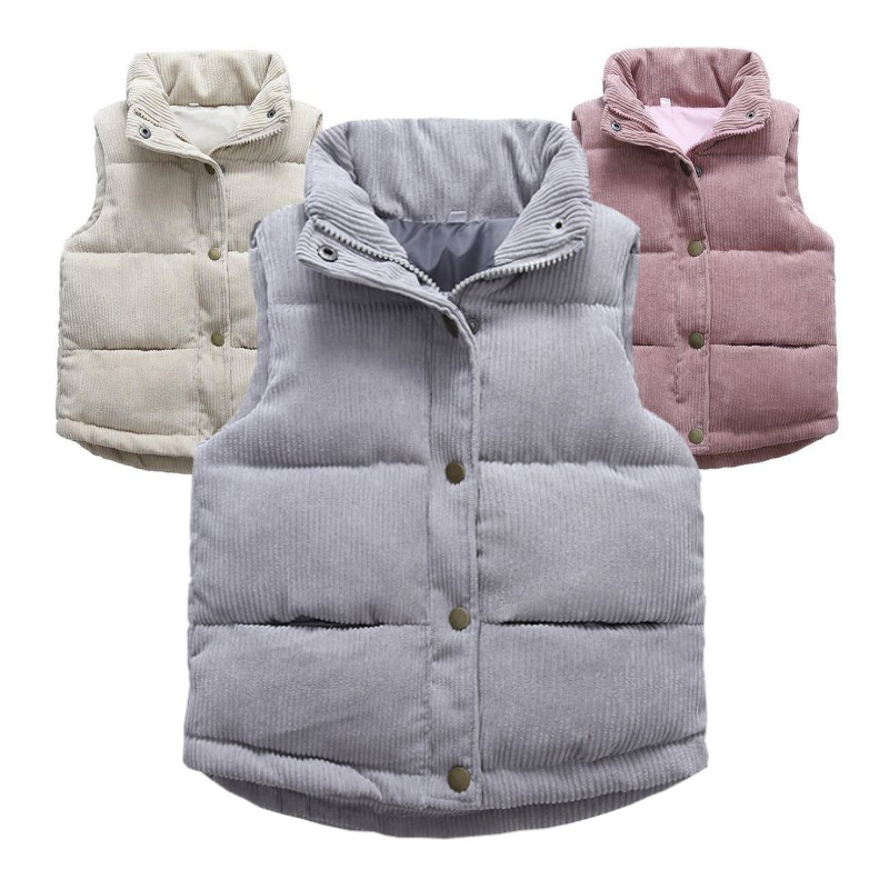 Kids Boys Girls Corduroy Vests - đánh giá và giá Winter Clothing For Kids