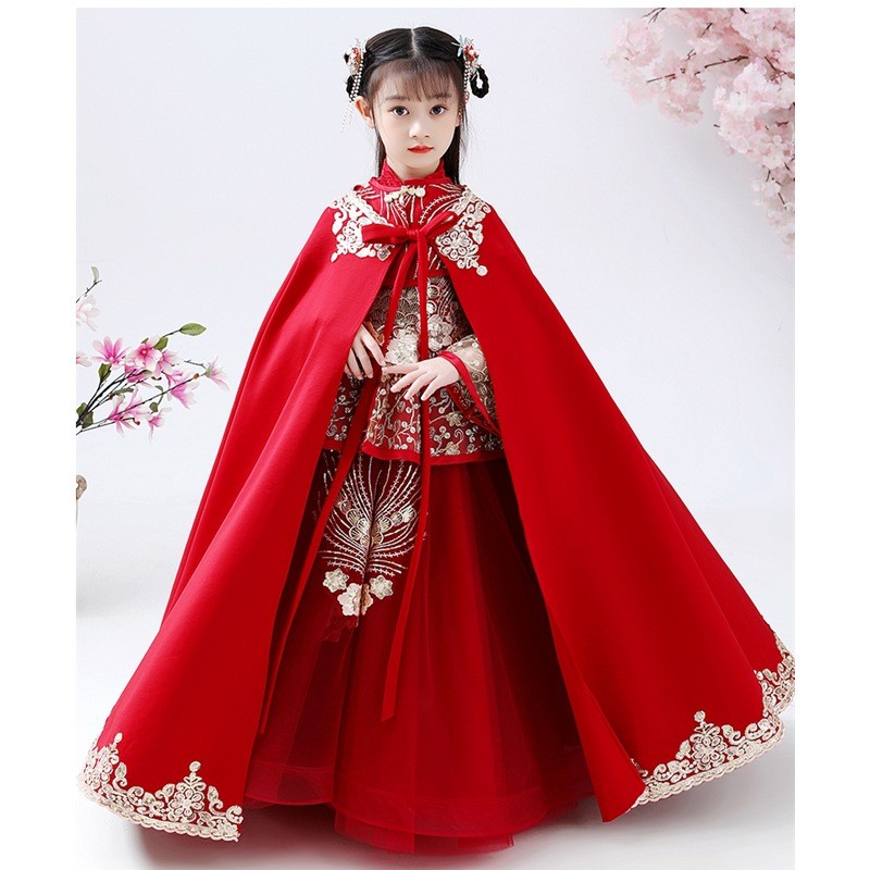Girls Hanfu Cheongsam Costume  - đánh giá và giá Winter Clothing For Kids
