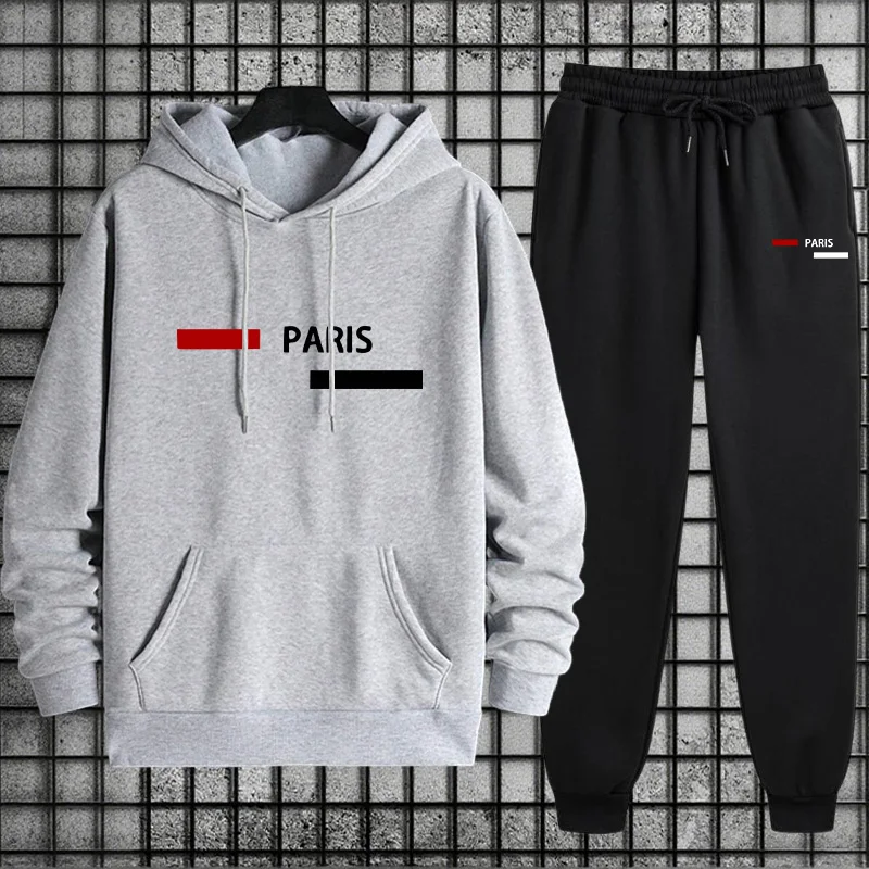 Men's Tracksuit Casual Hooded  - đánh giá và giá Winter Clothing Clearance