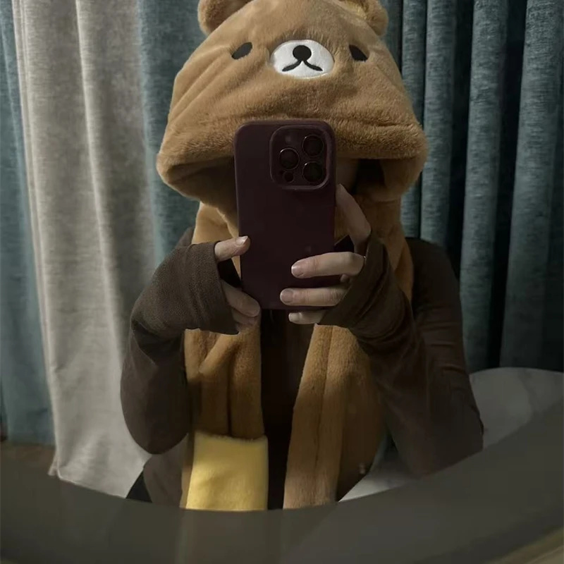 3 In 1 Plush Thick Hooded Hat  - đánh giá và giá Winter Clothing For Kids