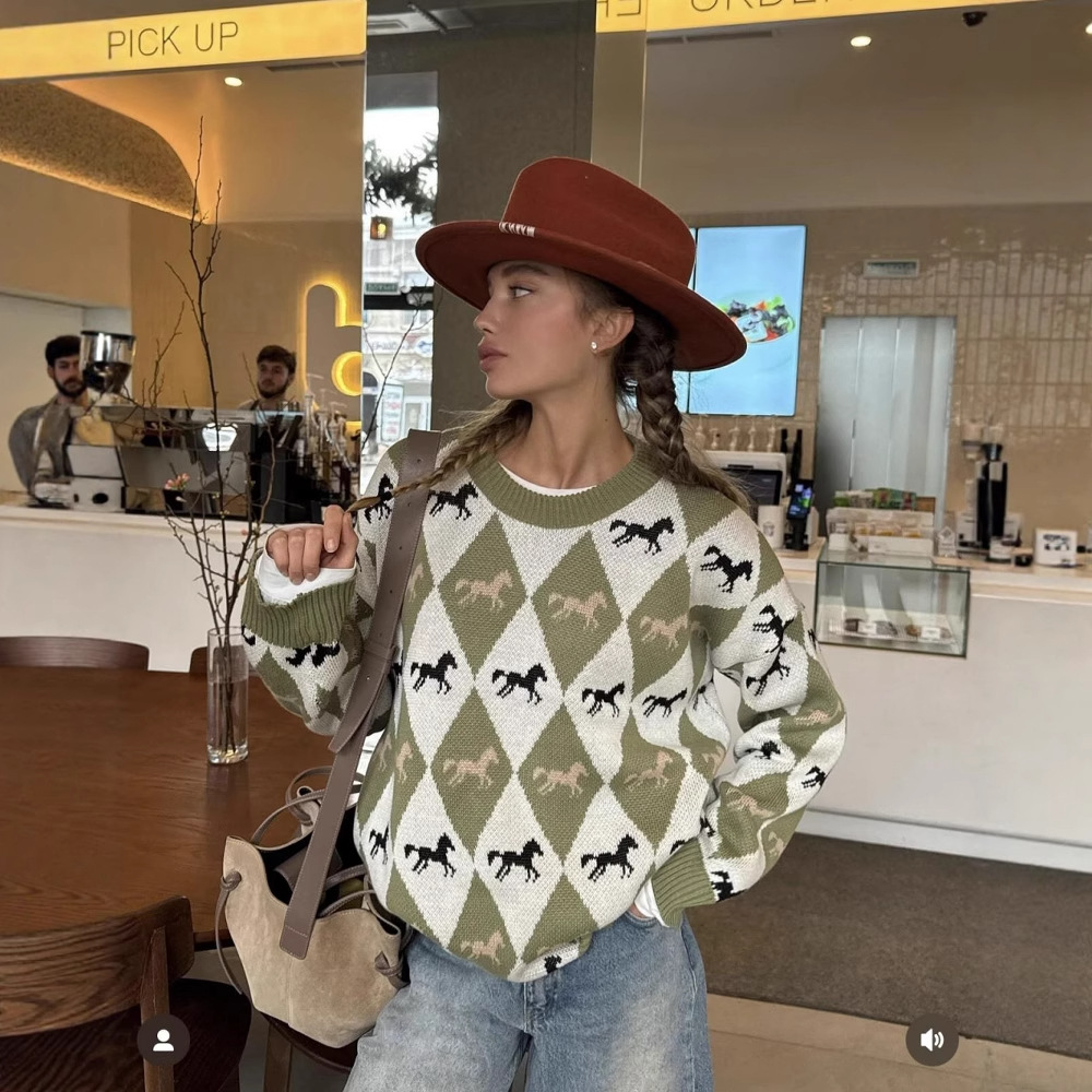 Zekye Knitwear Crew Neck Sweat - đánh giá và giá Winter Clothing Factory Outlet