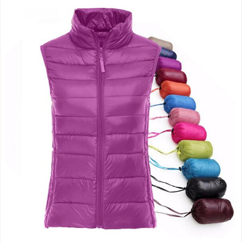 Mùa Xuân, Mùa Thu Nữ 90% Trắng - đánh giá và giá Down Vest Ultralight